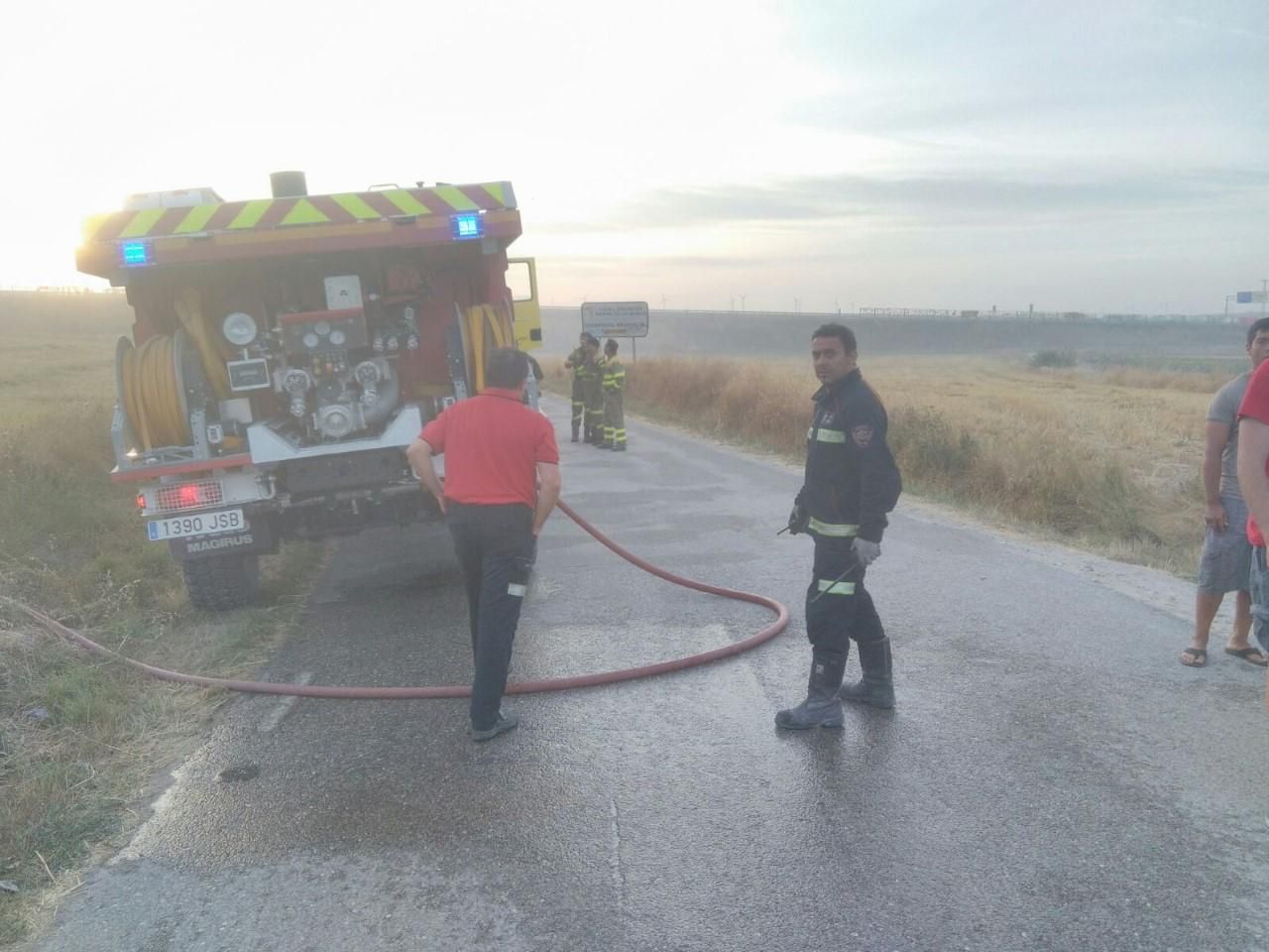 Incendio en Quintanaortuño