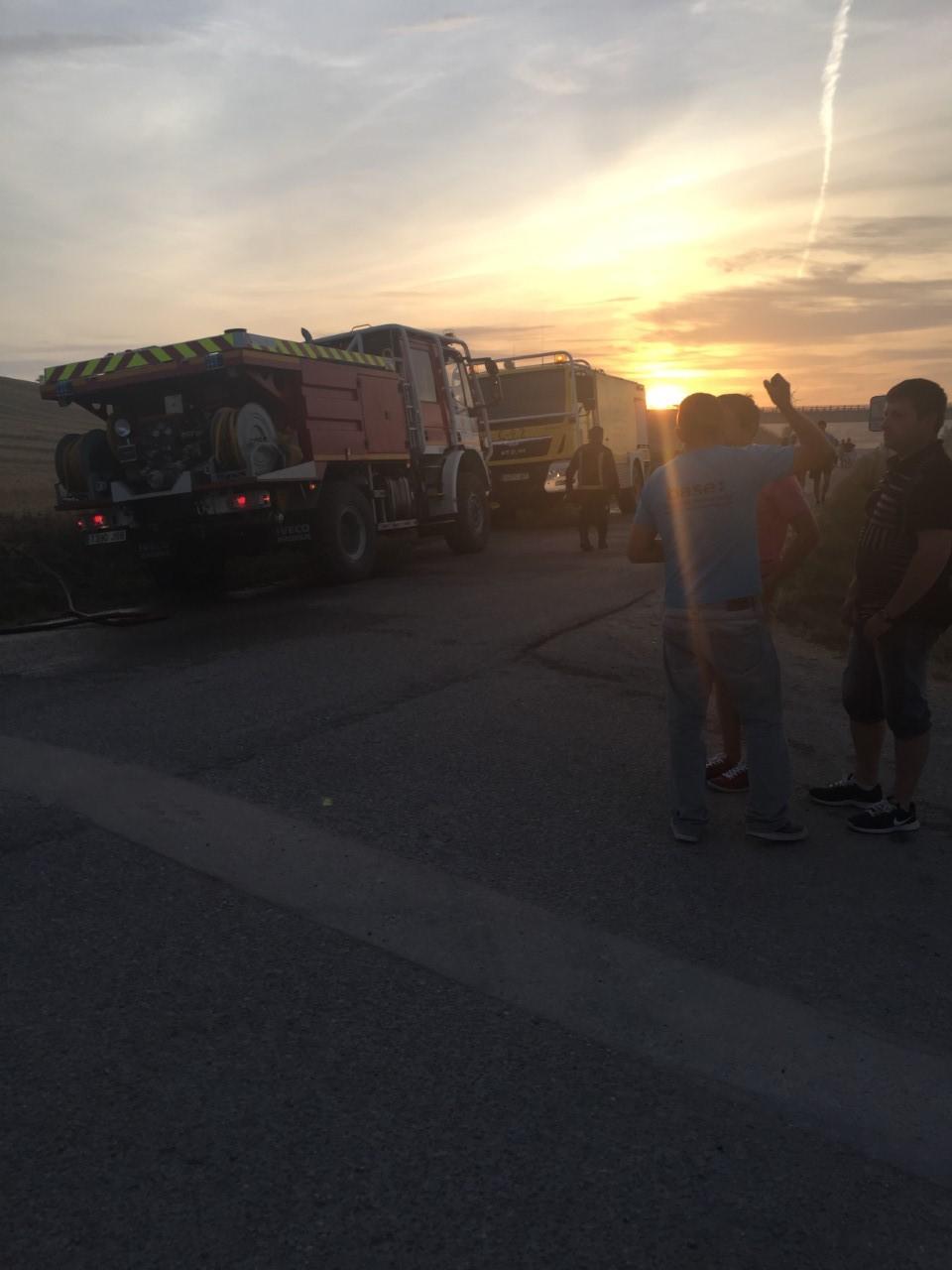 Incendio en Quintanaortuño