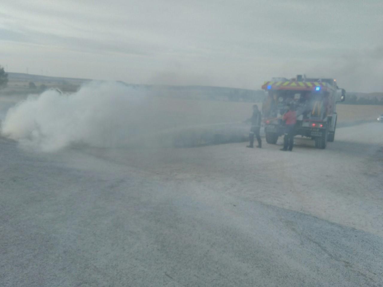 Incendio en Quintanaortuño